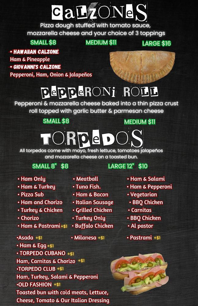 Giovanni's Pizza & Mexican Food Menu image 4